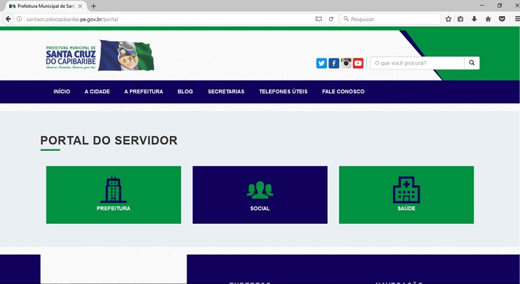 Prefeitura de Santa Cruz lança o “Portal do Servidor”, um acesso ...